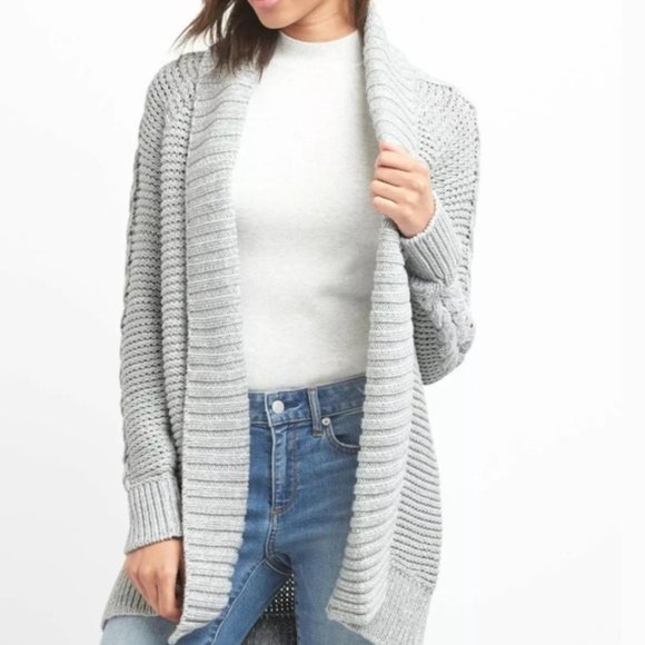 Snuggly Grey Gap Cardigan - Picture 1 of 7
